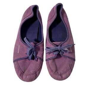 Patagonia Ikat Casual Slip On Ballet Flat Purple Shoes Womans Size 10